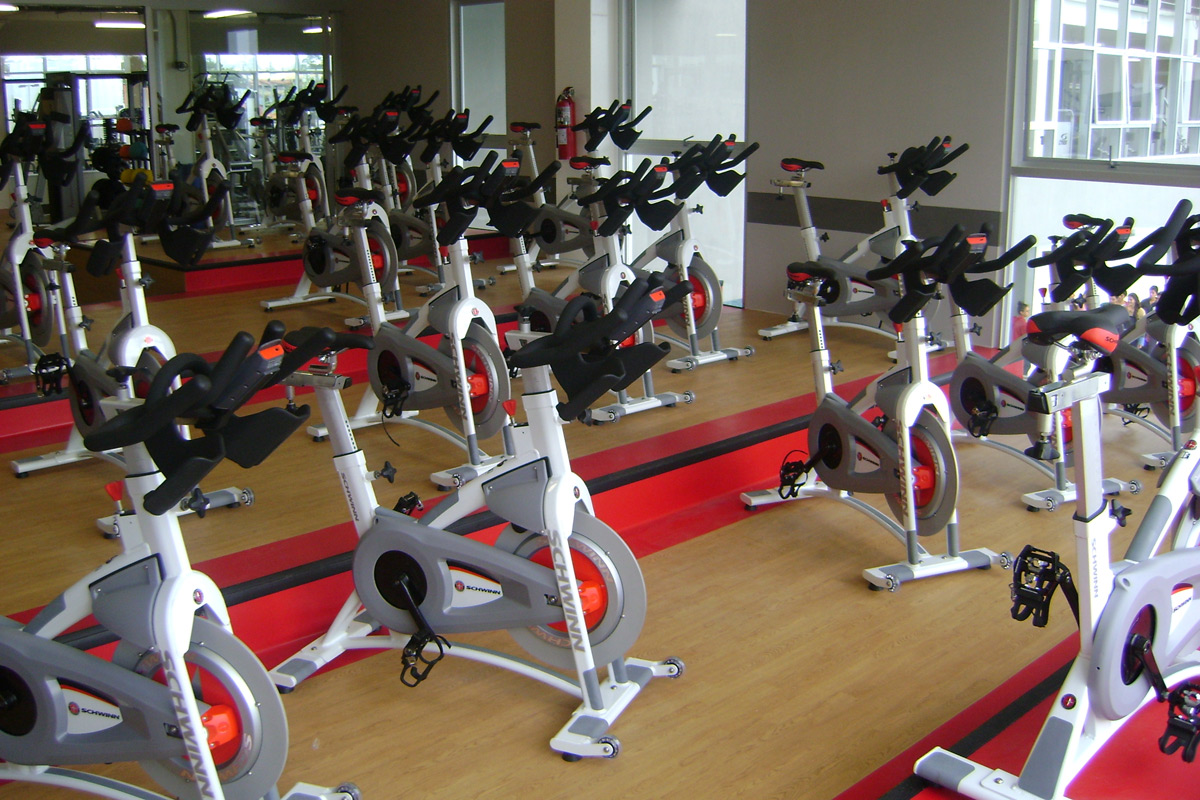 piso para Cardio-Aeróbicos-Spinning